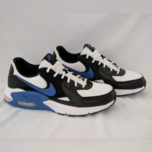 NIKE AIR MAX Excee Men's Sneakers Black Royal Blue White w/ Box Size 12